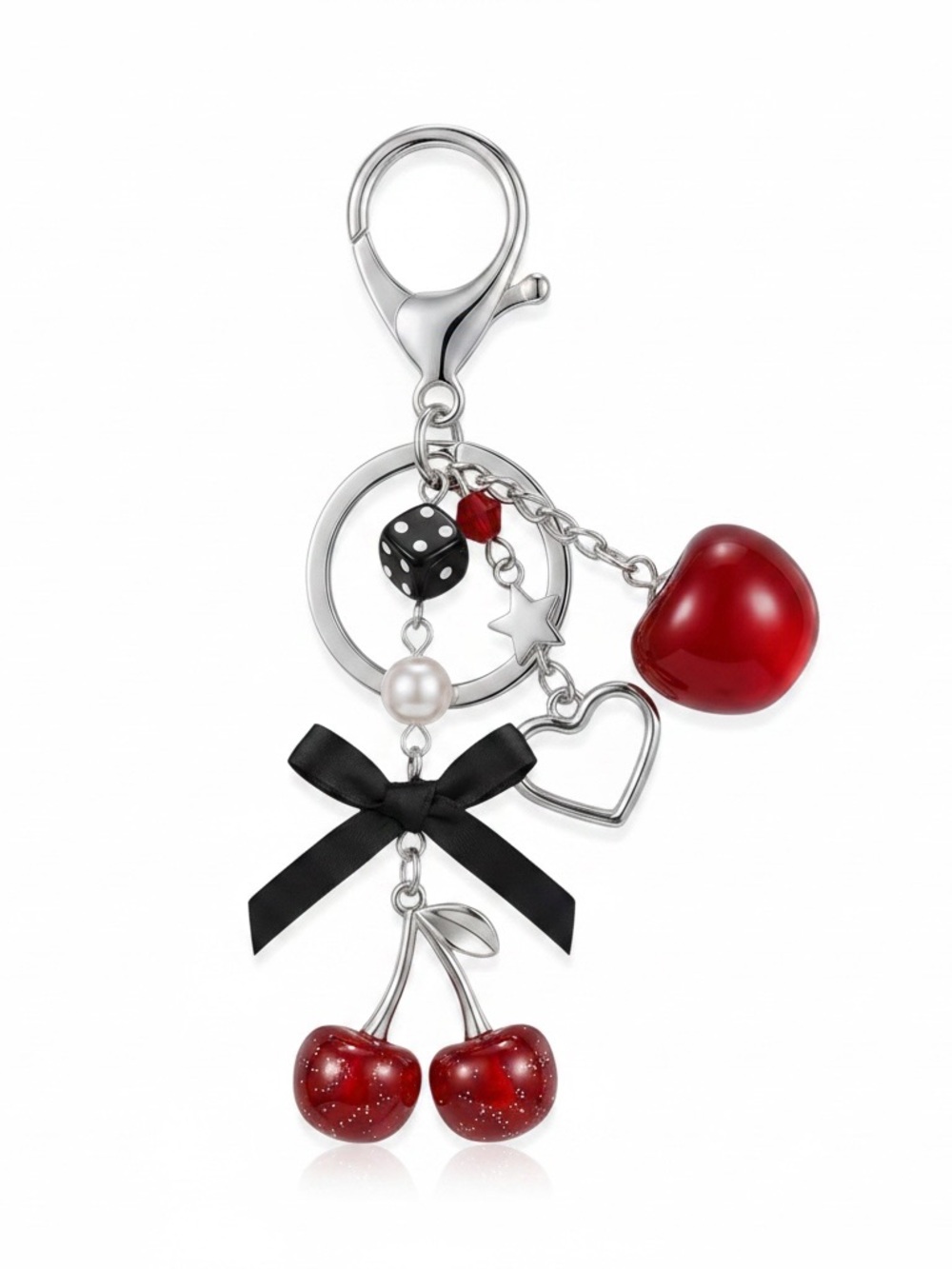 Y2K🍒Cherry Bomb Bag Charm/Key Chain - Picture 2 of 6